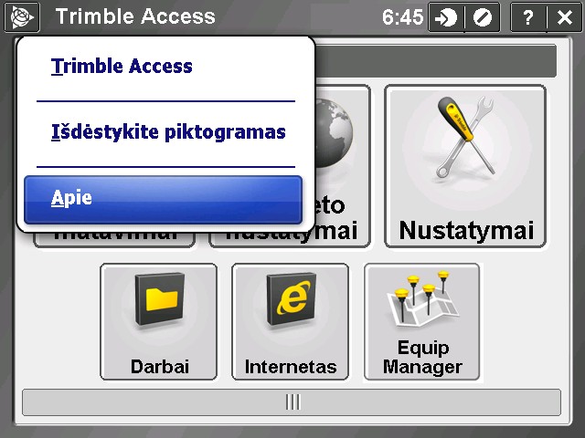 Trimble access 1 pav.