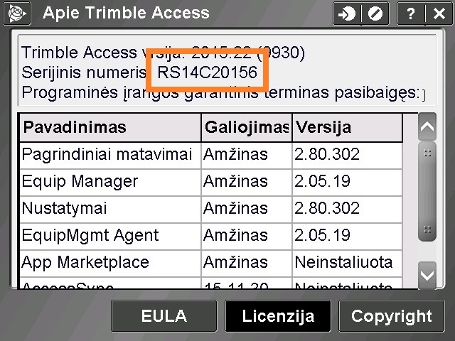 Trimble access 2 pav.