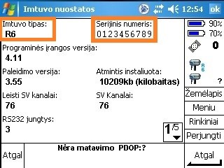 Trimble survey controller 3 pav.